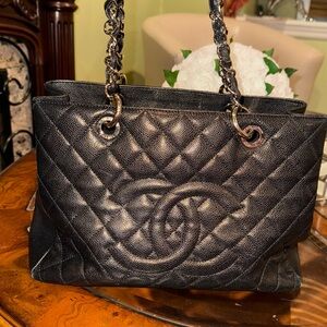 Chanel Black Quilted Leather Handbag